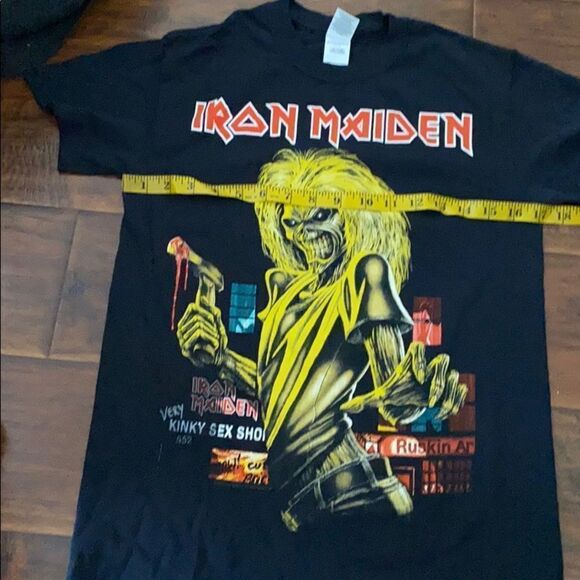 Iron Maiden Black Graphic The Book Of Souls World 2017 Tour Shirt - Picture 11 of 11